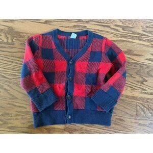 Gap Boys Plaid Cardigan